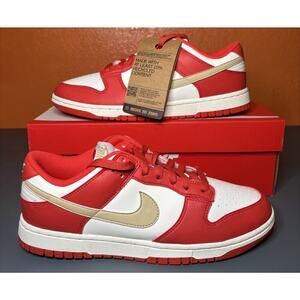 W Nike Dunk Low Next Nature Light Crimson/Team Gold DD1873-602; Size 11